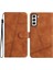 Samsung Galaxy S21 Artı Tam Koruma Bilek Kayışı Flip Pu Için Flip Case (Yurt Dışından) 1
