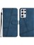 Samsung Galaxy S21 Ultra Cüzdan Pu Deri Kart Yuvaları Tutucu Için Flip Case (Yurt Dışından) 5
