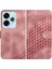 Xiaomi Redmi 13 Için Flip Case Geometrik Desen Darbeye Deri Kılıf Pu (Yurt Dışından) 1