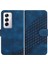 Oppo Flip 12 5g Geometrik Desen Flip Iş Pu Deri Için Flip Case (Yurt Dışından) 1