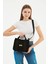 Siyah Kanvas Tote Çanta | 25X20X10 3