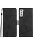 Samsung Galaxy S22 Bilek Kayışı Cüzdan Pu Deri Kart Yuvaları Için Flip Case (Yurt Dışından) 5