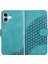 IPhone 16 Için Flip Case Artı Pu Deri Kapak Çevirin Geometrik Desen Kartı (Yurt Dışından) 1