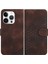 IPhone 16 Için Flip Case Pro Max Flip Iş Geometrik Desen Manyetik (Yurt Dışından) 1