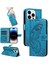 Kredi Kartı Yuvası ile IPhone 14 Pro Için Flip Case Ayrılabilir El Kayışı (Yurt Dışından) 1