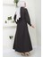 Boncuklu Sofia Elbise Siyah Hm2476 5