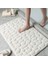 Beyaz Stil 50X80CM Arnavut Kaldırımı Kabartmalı Banyo Banyo Paspas Mercan Polar Kaymaz Halı Küvet Zemin Halısı Duş Odası Paspas Hafızalı Köpük Ped (Yurt Dışından) 1