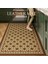 E Tarzı 50X160CM Amerikan Retro Halılar Oturma Odası Ev Yıkanabilir Mutfak Özel Zemin Mat Geniş Alan Anti-Kirlenme Halı Pvc Deri Halı (Yurt Dışından) 1