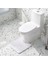 Beyaz Stil 45CMX45CM Içbükey Tuvalet Zemin Mat Banyo Halı Kapı Mat Banyo Kaymaz Mat Banyo Ayak Mat Emici Kaymaz Paspaslar (Yurt Dışından) 1
