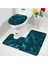 DD-110T Stili 40X60CM-15,7X23,6 Inç Soyut Mermer Banyo Paspas Seti Yaratıcı Geometrik Altın Çizgiler Siyah Ev Halı Banyo Dekorasyon Kaymaz Kilim Tuvalet Kapağı Kapağı (Yurt Dışından) 3