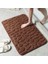 Kahverengi Tarzı 40X60CM Arnavut Kaldırımı Banyo Banyo Paspas Emici Kaymaz Halılar Kabartmalı Hafızalı Köpük Yer Halısı Duş Odası Paspas Banyo Dekor (Yurt Dışından) 1