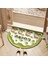 No.6 Stili 400MMX600MM 3D Genişleme Diatomlu Toprak Paspaslar Yarı Dairesel Karikatür Banyo Emici Ayak Paspası Hızlı Kuruyan Banyo Giriş Paspasları (Yurt Dışından) 4