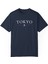 Unisex Tokyo Japonya Şehir Baskılı Lacivert Basic T-Shirt 1