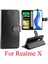 Realme x Kickstand Kart Tutucu Pu Deri Darbeye Dayanıklı Için Flip Case (Yurt Dışından) 2