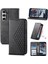 Samsung Galaxy S23 Fe Standı Için Flip Case El Kayışı Günlük Kullanım Eşkenar Dörtgen (Yurt Dışından) 1