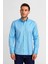 Regular Fit Paşa Yaka Düğmeli Koyu Mavi Erkek Gömlek GMOK3PS22400001_D36 1
