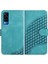 Vıvo Y51 Geometrik Desen Flip Iş Manyetik Kart Pu Için Flip Case (Yurt Dışından) 1