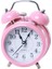 Pembe Retro Çalar Saat Çift Pil Gücü Başucu Masası Süs Ev Sınıf Dekorasyonu Için Mevcut (Yurt Dışından) 1