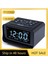 Siyah Abd Plug LED Dijital Alarmlı Saat Saatli Radyo, Yatak Odası Sıcaklık Göstergesi ve 87.5-108MHZ Frekanslı Fm Radyo Için USB Şarj Portu ile (Yurt Dışından) 2