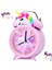 Pembe B Pembe Unicorn Çocuklar Çalar Saat Çift Çan Saat Arkadan Aydınlatmalı Sevimli Masa Saati Çocuk Uyandırma Çalar Saat Ev Dekor Çocuk Hediyeler (Yurt Dışından) 2