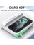 Siyah 3-In-1 Kablosuz Şarj Cihazı Çalar Saat Zaman LED Işık Termometre Kulaklık Telefon Şarj Cihazı 15W Hızlı Şarj Dock Istasyonu Telefon Için (Yurt Dışından) 3