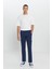 Erkek Lacivert Ekstra Slim Fit Dar Kesim Kargo Cepli Pamuklu Esnek Pantolon 3