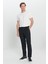 Erkek Siyah Comfort Fit Rahat Kesim Yan Cepli Pantolon 2