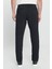 Erkek Siyah Comfort Fit Rahat Kesim Yan Cepli Pantolon 4