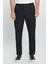 Erkek Siyah Comfort Fit Rahat Kesim Yan Cepli Pantolon 5