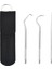 Mavi Stil 3 Parça Diş Çubuğu Seti Paslanmaz Çelik Diş Fırçası Metal Diş Ipi Yeniden Kullanılabilir Diş Çubuğu Taşınabilir Saklama Çantası ile Diş Temizleme Aracı (Yurt Dışından) 5