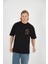 Vincent Van Gogh Siyah Oversize T-Shirt 2