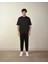 Siyah Oversize Ütüsüz T-Shirt 1