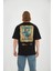 Vincent Van Gogh Siyah Oversize T-Shirt 1
