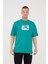 Vincent Van Gogh Haritası Yeşil Oversize T-Shirt 3