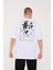 Charlie Chaplin Beyaz Nakışlı Unisex T-Shirt 1