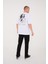 Charlie Chaplin Beyaz Nakışlı Unisex T-Shirt 2