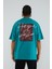 Özel Halı Desenli Dikişli Yeşil T-Shirt 1