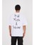Kid With A Dream Beyaz Baskili Oversize T-Shirt 1
