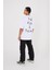 Kid With A Dream Beyaz Baskili Oversize T-Shirt 3