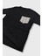 Siyah Fitilli Dokuma Kumaş Oversize T-Shirt 2