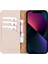 Apple iPhone 13 Pro Uyumlu Deri Cüzdanlı Kılıf Erc3 Bej 3