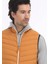 Turuncu Regular Fit Dik Yaka Casual Dokuma Spor Yelek 4