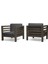 Antero 3+1+1 Bahçe Balkon Teras Ahşap Oturma Grubu (Füme) 2