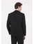 Siyah Düz Modern Fit %100 Yün Takım Elbise 4