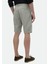 Bej Düz Dokuma Carrot Fit Casual %100 Pamuk Bermuda 5