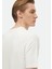 Ekru Bisiklet Yaka Jakarlı Triko 4