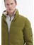 Yağ Yeşili Regular Fit Dik Yaka Casual Dokuma Mont 5