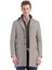 Bej Regular Fit Gizli Kapüşon Casual Örme Palto 1