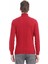 Kırmızı Tam Balıkçı Yaka Jakarlı Yün Karışımlı Triko Kazak 5