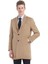 Deve Tüyü Regular Fit Kelebek Yaka Klasik Dokuma Palto 4